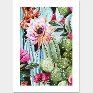 Cactus texture Posters and Art